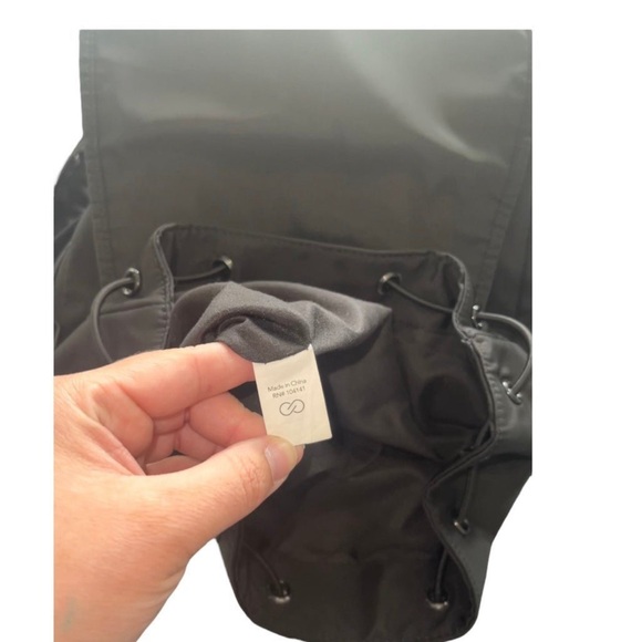 CALIA By Carrie Underwood Black Drawstring Nylon Backpack - Picture 6 of 10